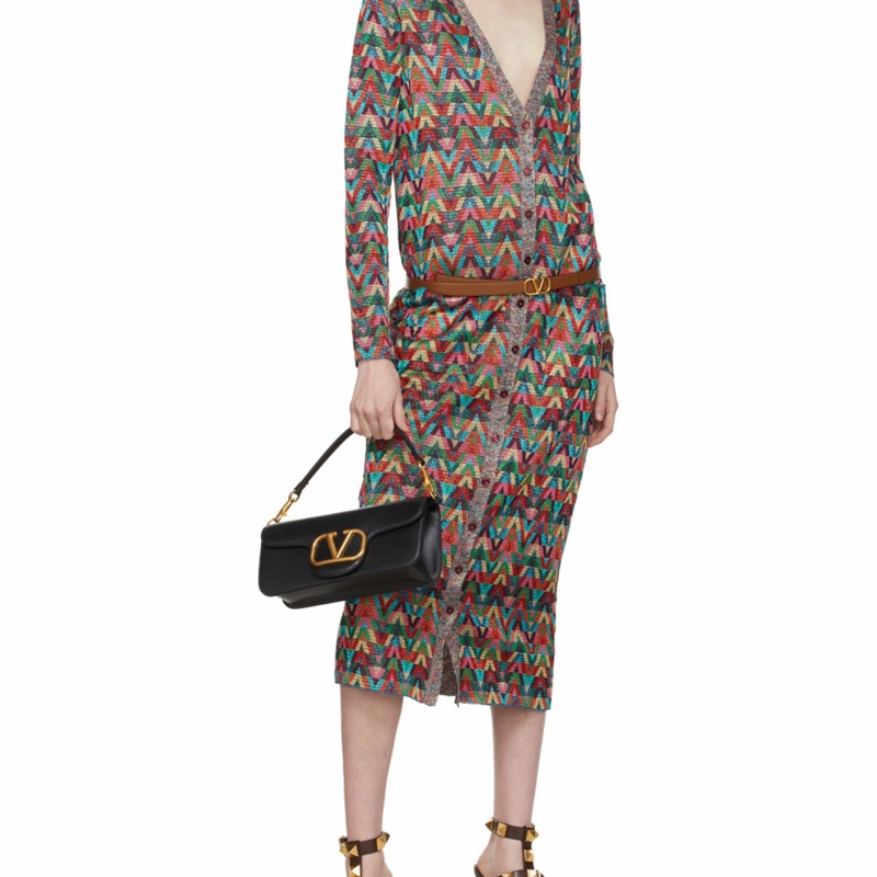 Valentino 女士 LOCÒ徽標翻蓋單肩包均碼碼常規、27cm*6cm*13cm-5