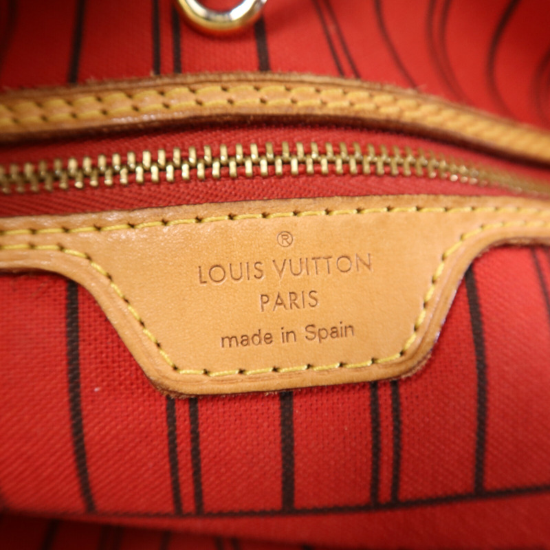 LOUIS VUITTON Monogram Neverfull MM金扣手挽袋-5