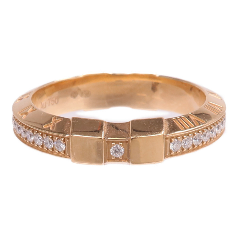 OMEGA 18K玫瑰金Omega Ring鑽石戒指Omega#54/US#6.75-1