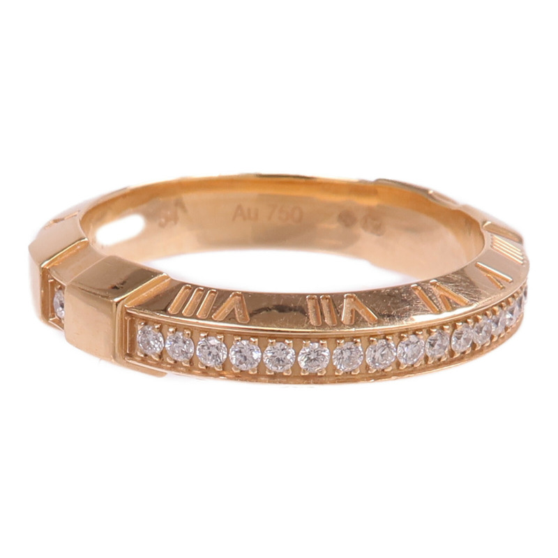 OMEGA 18K玫瑰金Omega Ring鑽石戒指Omega#54/US#6.75-2