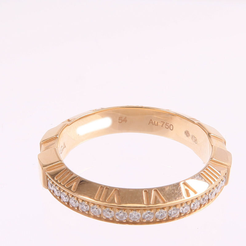 OMEGA 18K玫瑰金Omega Ring鑽石戒指Omega#54/US#6.75-4