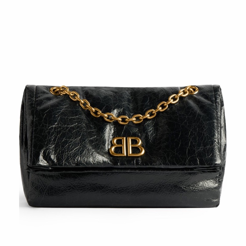 Balenciaga 女士 MONACO 小號鏈條單肩包均碼碼小號、28cm*18cm*10cm-3