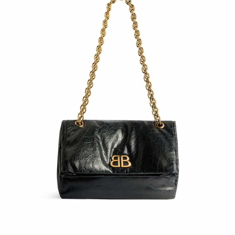 Balenciaga 女士 MONACO 小號鏈條單肩包均碼碼小號、28cm*18cm*10cm-4