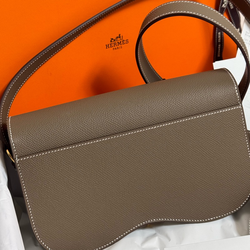 全新全配 愛馬仕 HermesDella elan 大象灰金扣-6