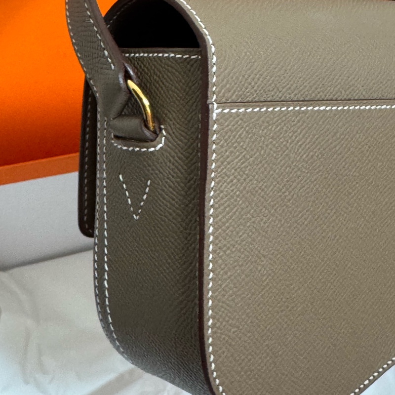 全新全配 愛馬仕 HermesDella elan 大象灰金扣-7