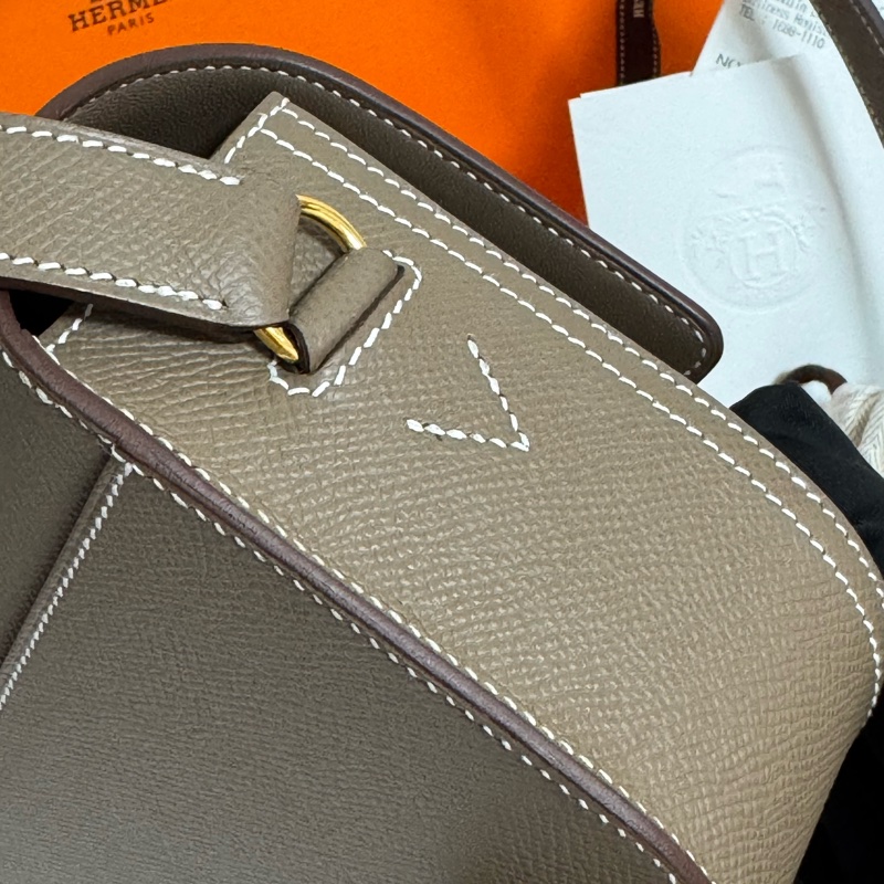 全新全配 愛馬仕 HermesDella elan 大象灰金扣-8