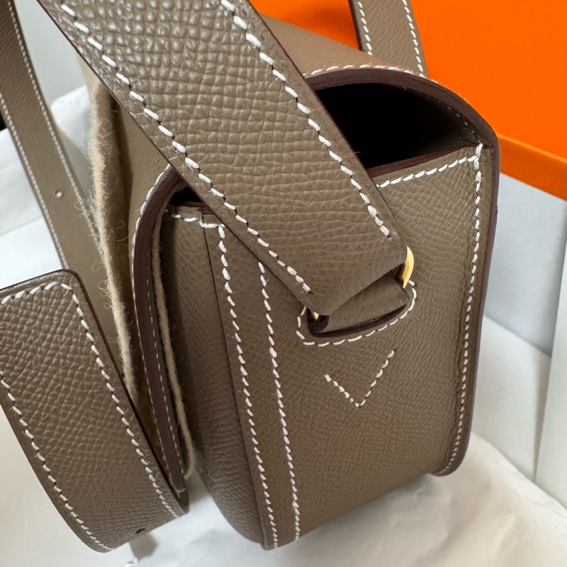 全新全配 愛馬仕 HermesDella elan 大象灰金扣-16