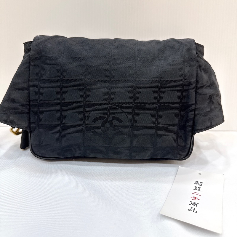莉亞精品♡ Chanel A29346 尼龍胸包 二手-3