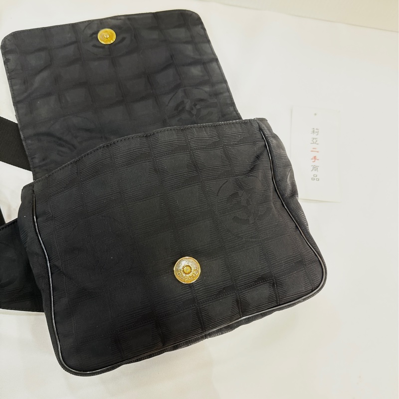 莉亞精品♡ Chanel A29346 尼龍胸包 二手-13