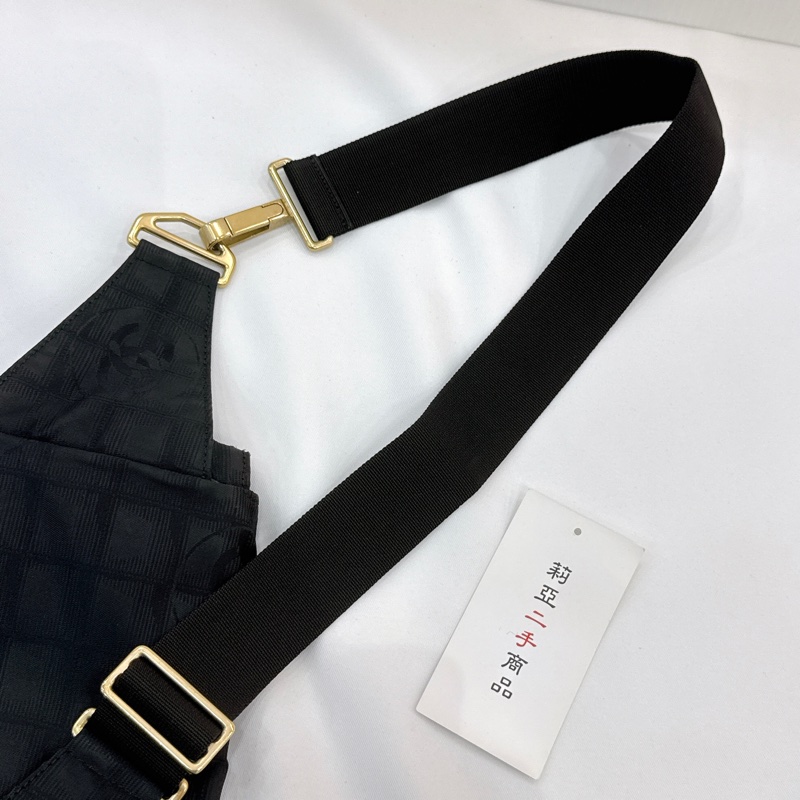 莉亞精品♡ Chanel A29346 尼龍胸包 二手-17