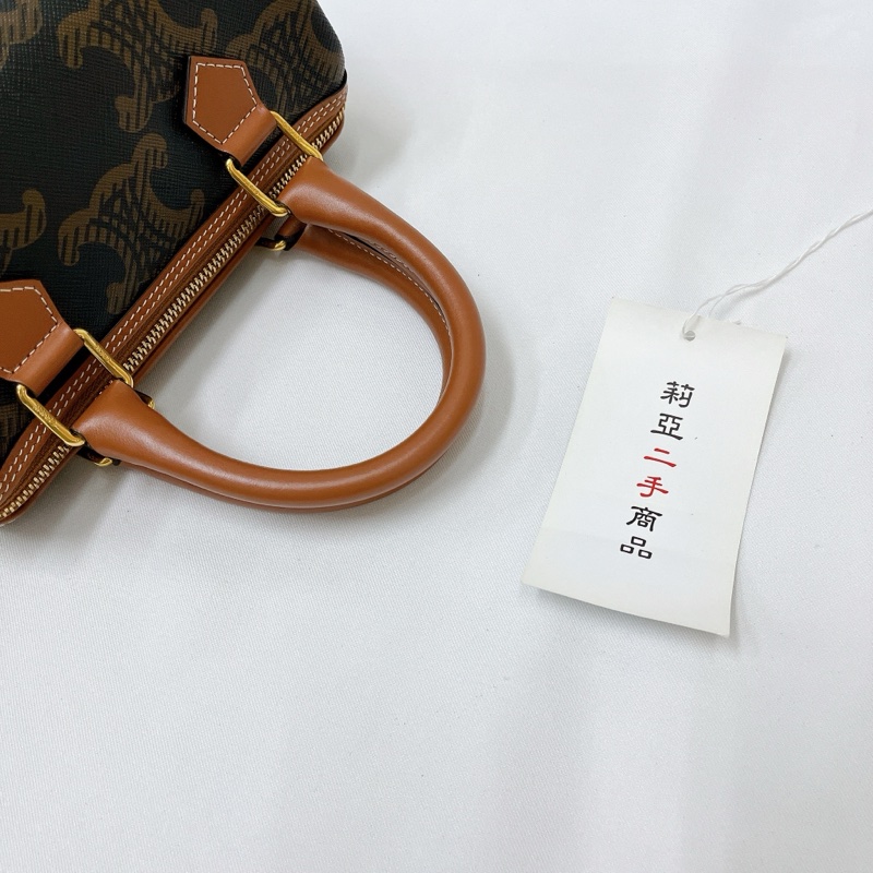 莉亞精品♡ Celine 老花波士頓 大logo 二手-13