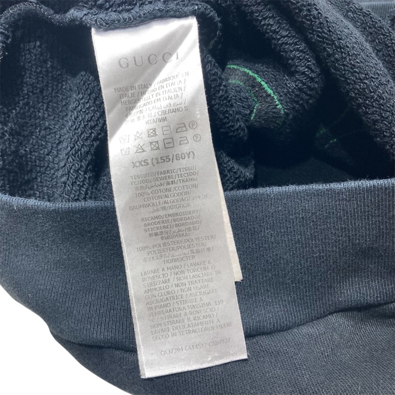 Gucci 古馳 大學T 棉 黑藍色-5