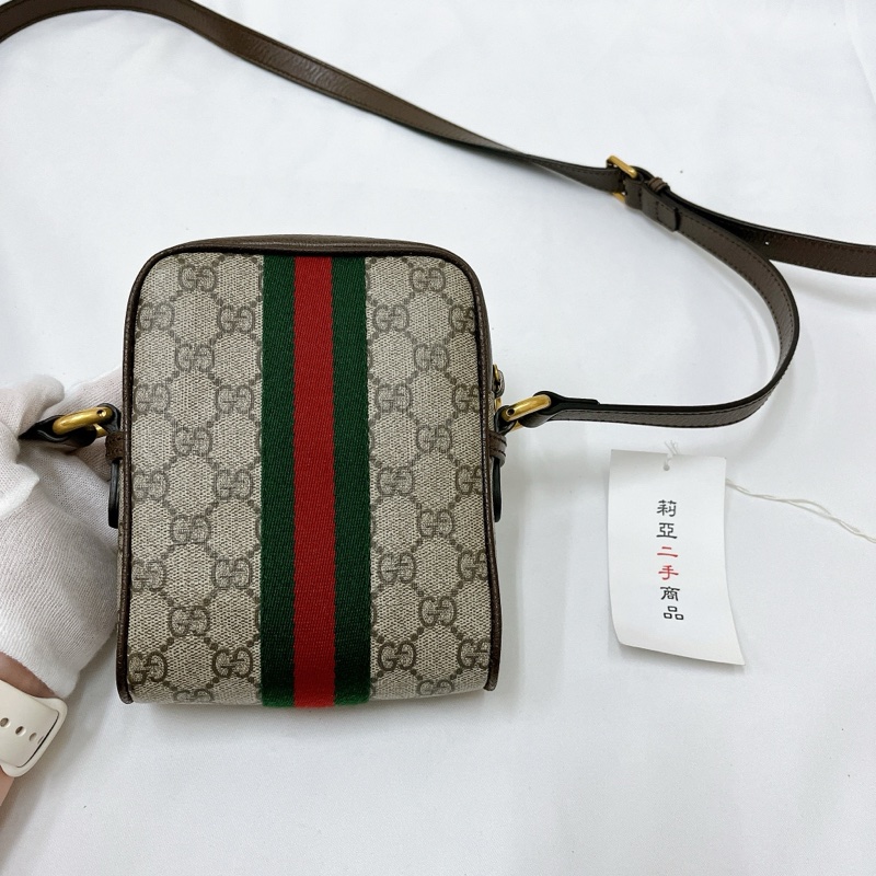 莉亞精品♡ Gucci 598127 老花斜背包 二手-3
