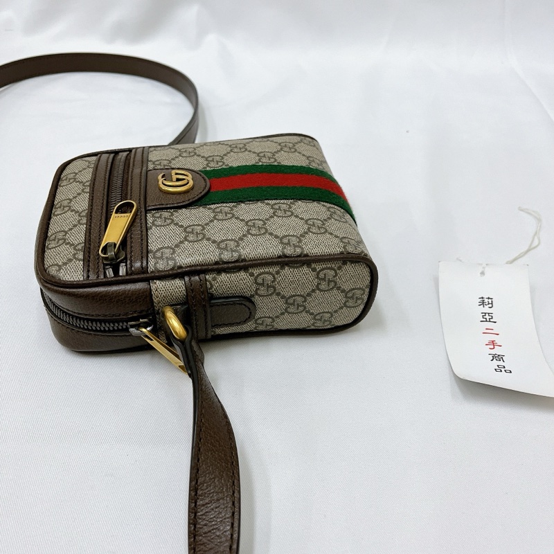 莉亞精品♡ Gucci 598127 老花斜背包 二手-6