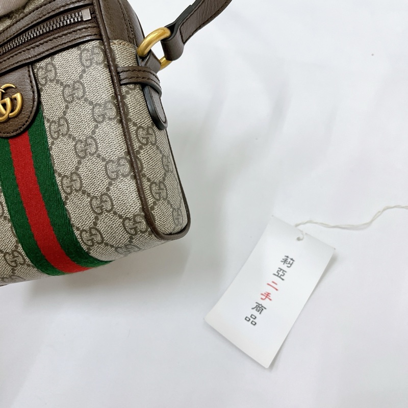 莉亞精品♡ Gucci 598127 老花斜背包 二手-9