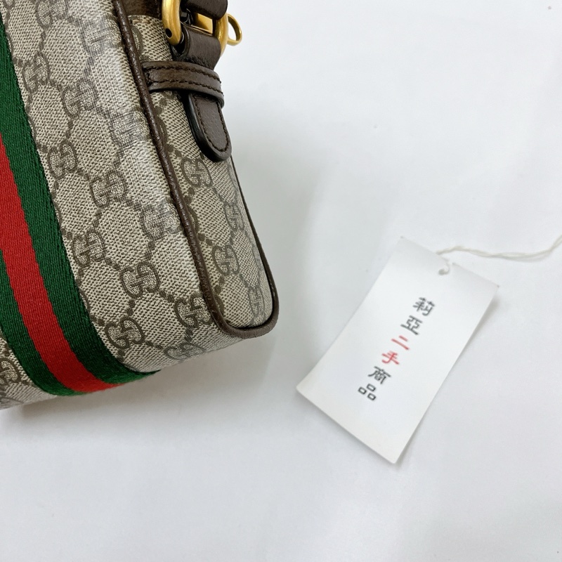 莉亞精品♡ Gucci 598127 老花斜背包 二手-11