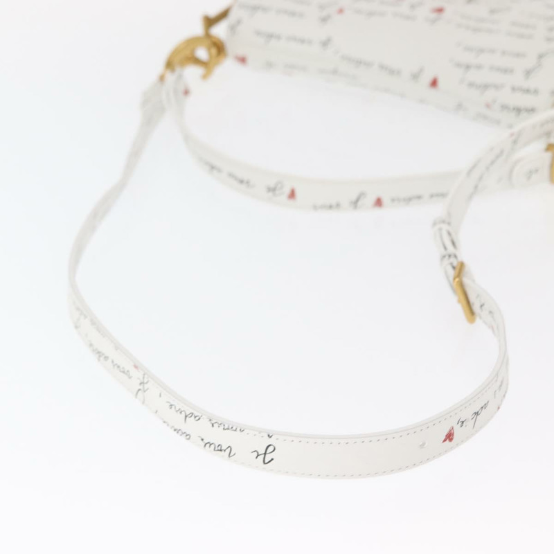 【日本直送】Christian Dior 心型 Je Vous Adore 馬鞍包 白色真皮 正品 yk20145SM-7