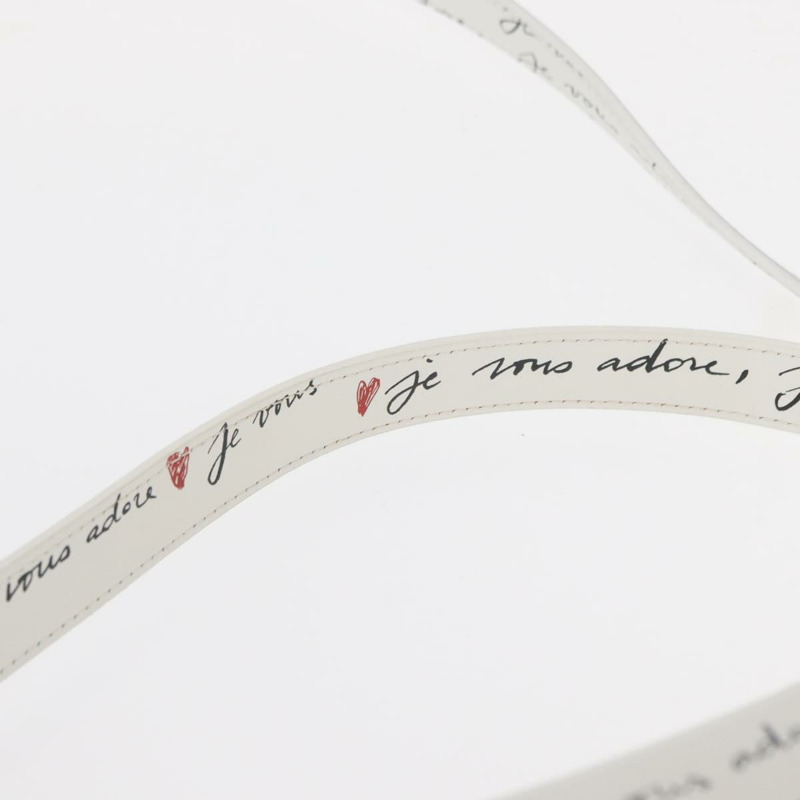 【日本直送】Christian Dior 心型 Je Vous Adore 馬鞍包 白色真皮 正品 yk20145SM-13