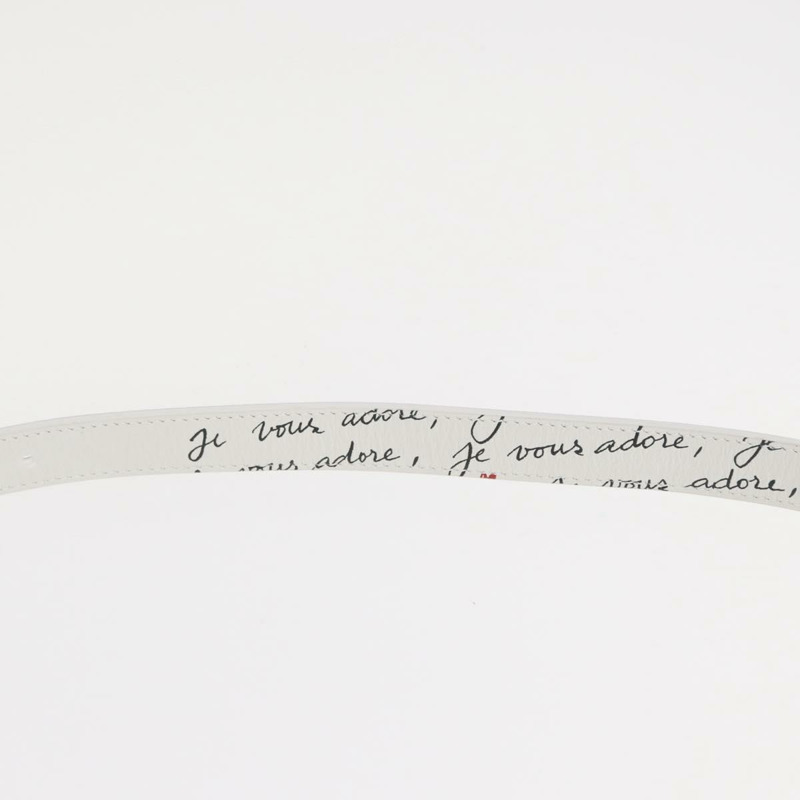 【日本直送】Christian Dior 心型 Je Vous Adore 馬鞍包 白色真皮 正品 yk20145SM-14