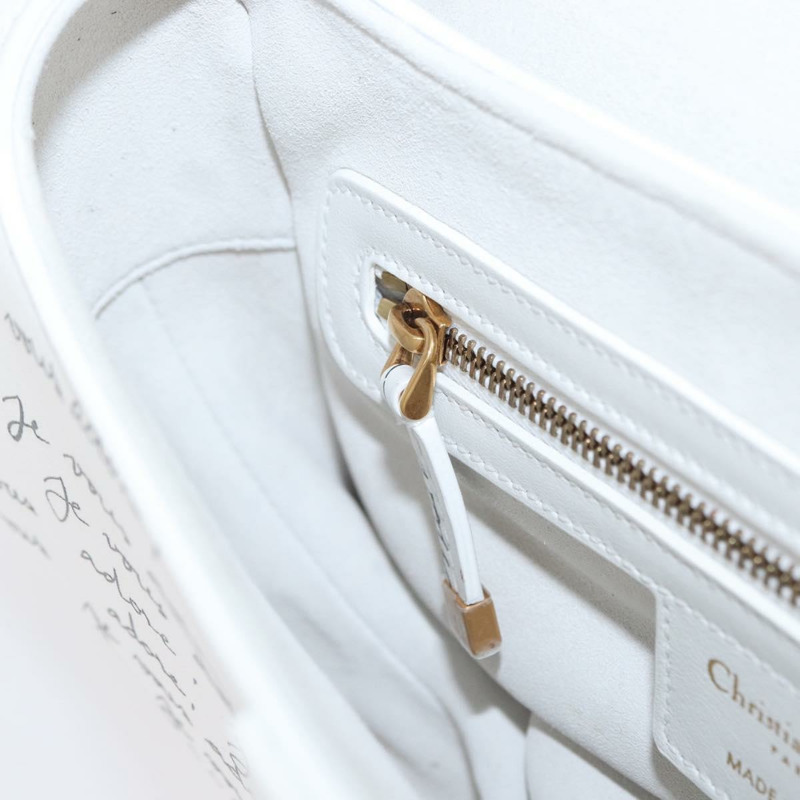 【日本直送】Christian Dior 心型 Je Vous Adore 馬鞍包 白色真皮 正品 yk20145SM-26