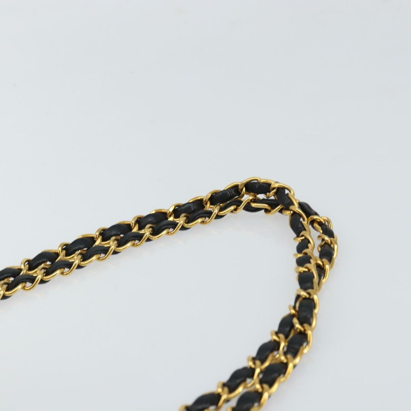 【日本直送】香奈兒 Matelasse 25 雙蓋鏈條包,羊皮材質,黑色,金色雙C標誌,正品編號 BA9221SAV-7