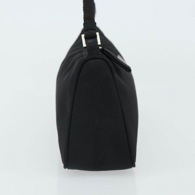 【日本直送】PRADA 尼龍黑色銀色配件包 Auth 162965V-3