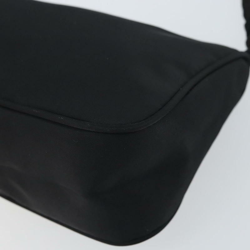 【日本直送】PRADA 尼龍黑色銀色配件包 Auth 162965V-13