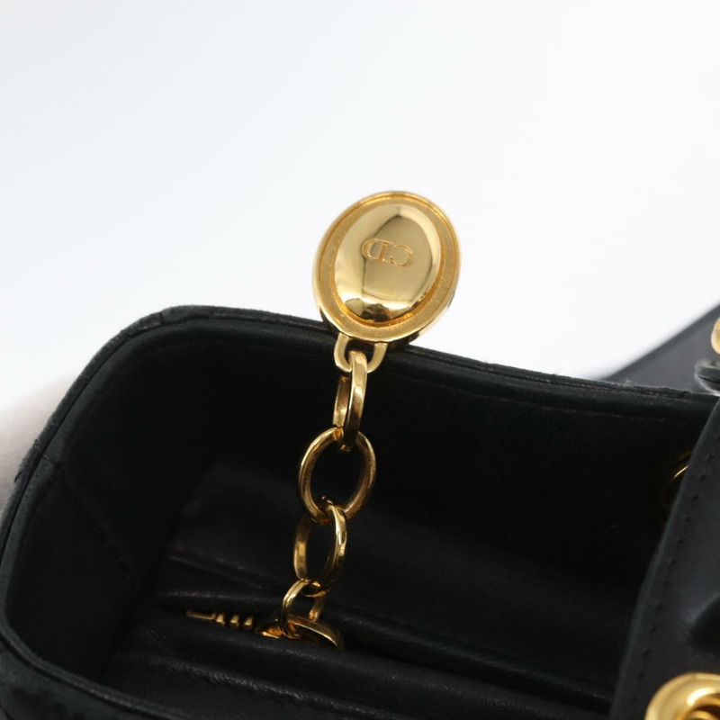 【日本直送】Christian Dior Canage 手提包 皮革 2way 黑色 金色 正品 ep12707-16