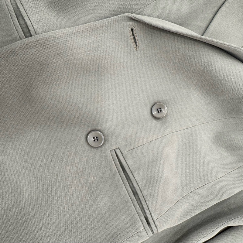 Emporio Armani灰色雙排扣女士西裝外套 vintage 中古-15