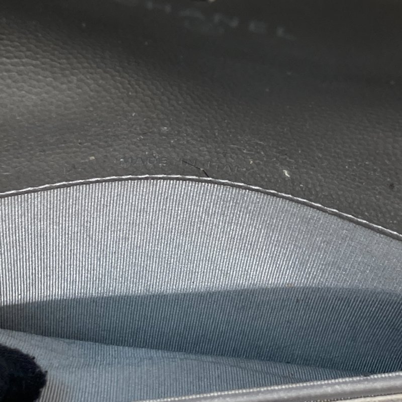 CHANEL香奈兒 LEBOY翻蓋長夾 荔枝牛皮 銀色 銀釦-17