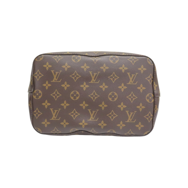 棕/罌粟紅色 原花帆布 牛皮 NeoNoe MM 水桶包 肩背包【LOUIS VUITTON LV 路易威登】 M44021-3