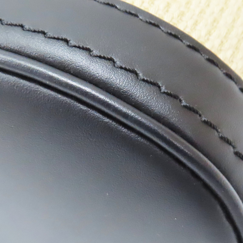 米色帆布 刺繡原花 黑色牛皮飾邊 Nano Bucket 兩用包【LOUIS VUITTON LV 路易威登】 M82418-10