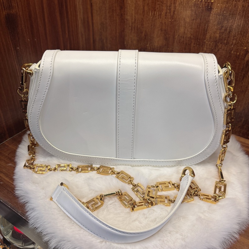 Versace 白色斜挎包-1