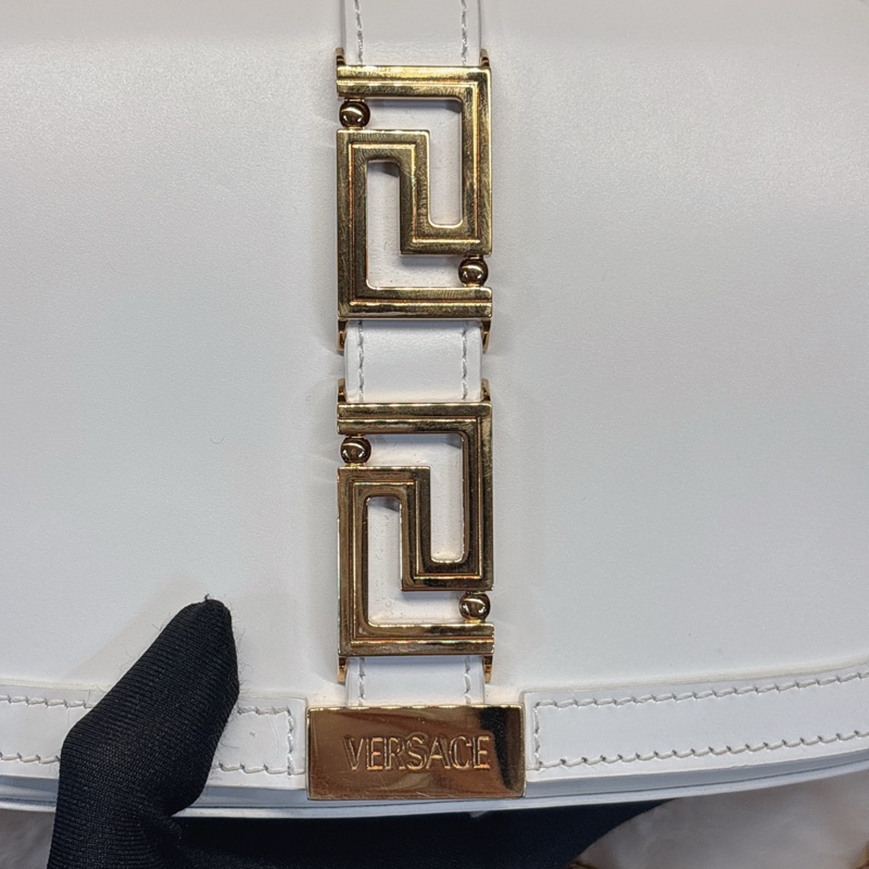Versace 白色斜挎包-4