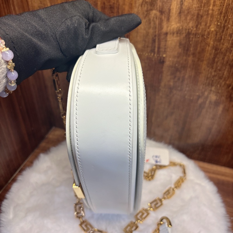 Versace 白色斜挎包-5