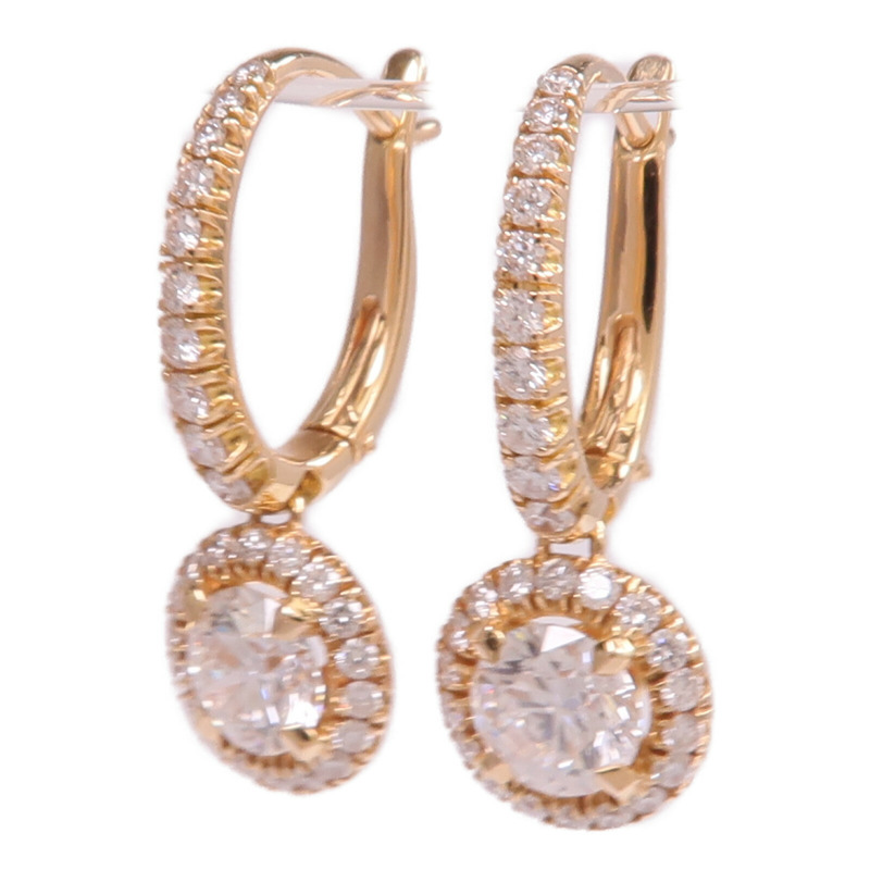 CARTIER 18K玫瑰金Diamond Earrings鑽石耳環-2