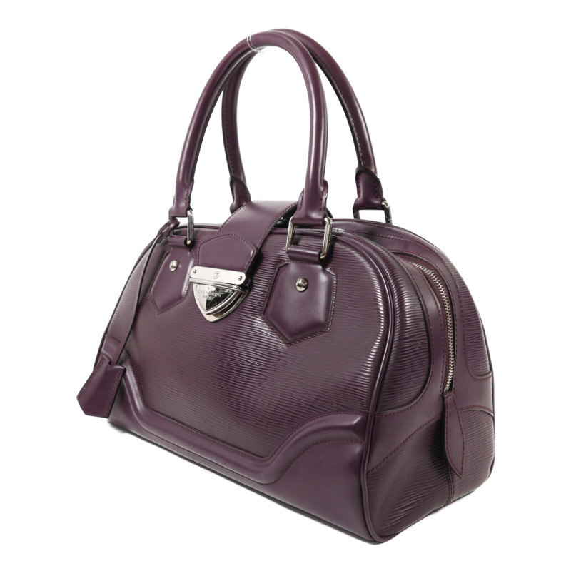 LOUIS VUITTON Epi Bowling Montaigne GM銀扣手挽袋-2