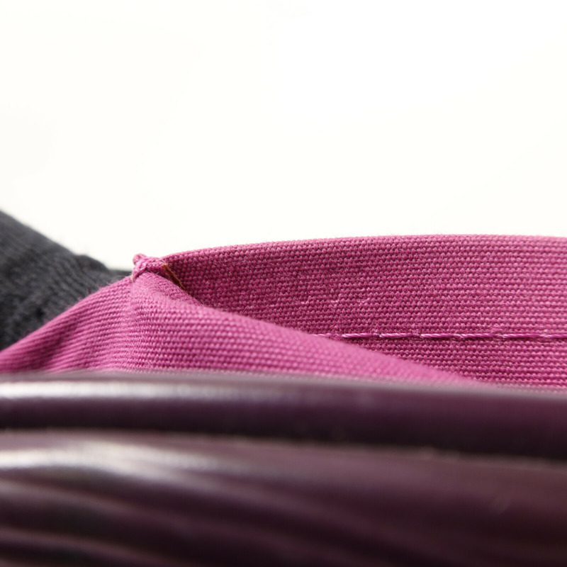 LOUIS VUITTON Epi Bowling Montaigne GM銀扣手挽袋-6