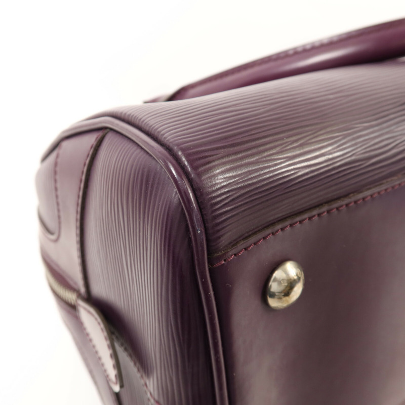 LOUIS VUITTON Epi Bowling Montaigne GM銀扣手挽袋-12