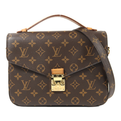 LOUIS VUITTON Monogram Pochette Metis MM金扣手挽肩背兩用袋