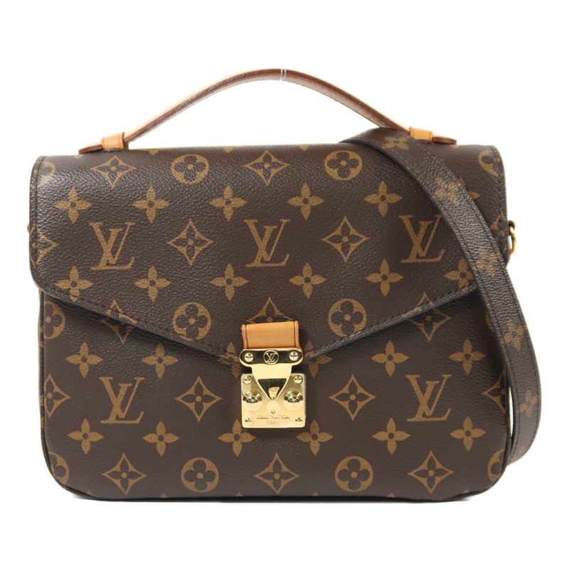 LOUIS VUITTON Monogram Pochette Metis MM金扣手挽肩背兩用袋-0
