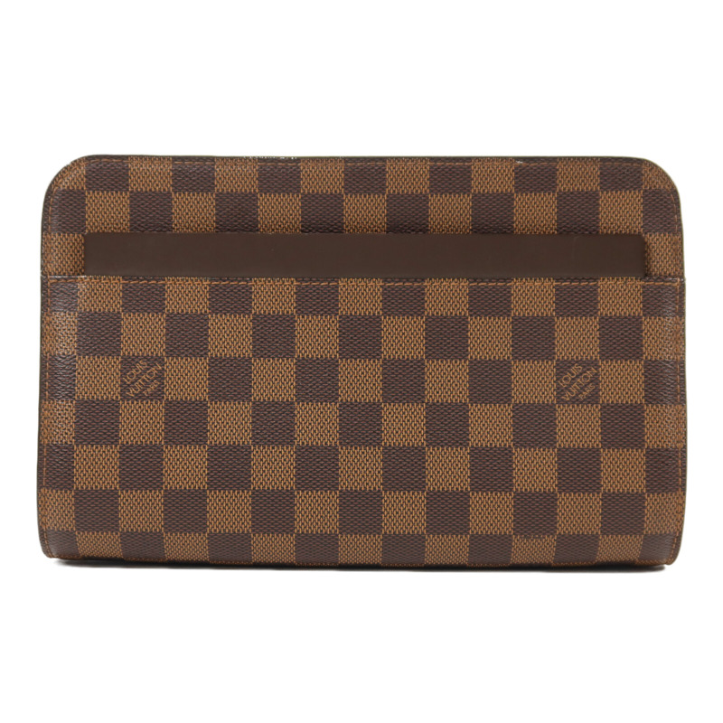 LOUIS VUITTON Damier Saint Louis Clutch Bag金扣手拿包-0