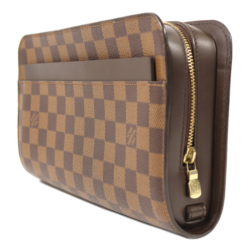LOUIS VUITTON Damier Saint Louis Clutch Bag金扣手拿包-2