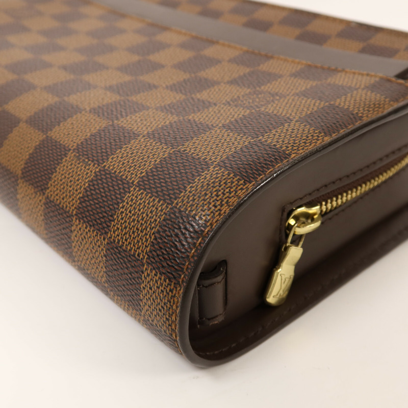 LOUIS VUITTON Damier Saint Louis Clutch Bag金扣手拿包-11