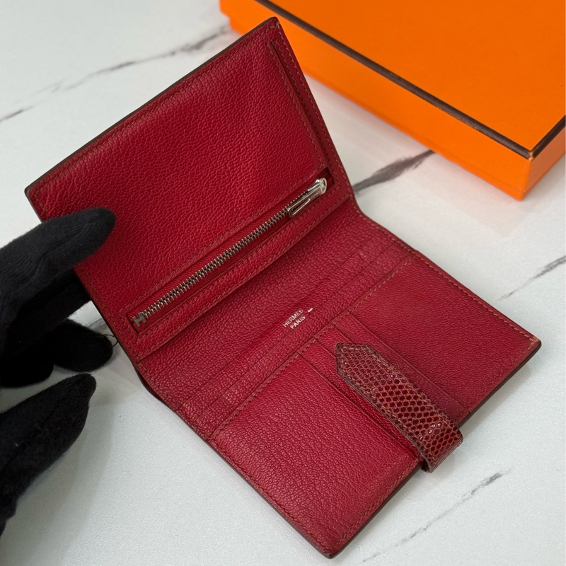 Hermes Bearn短夾🐊稀有鱷魚皮-6