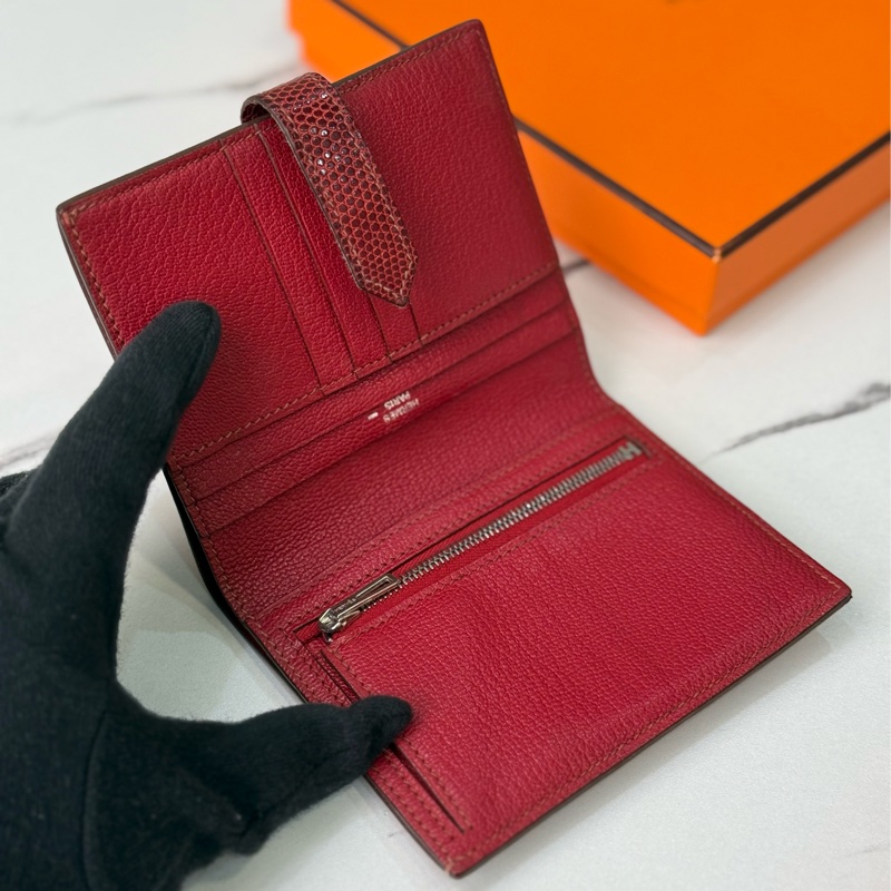 Hermes Bearn短夾🐊稀有鱷魚皮-7