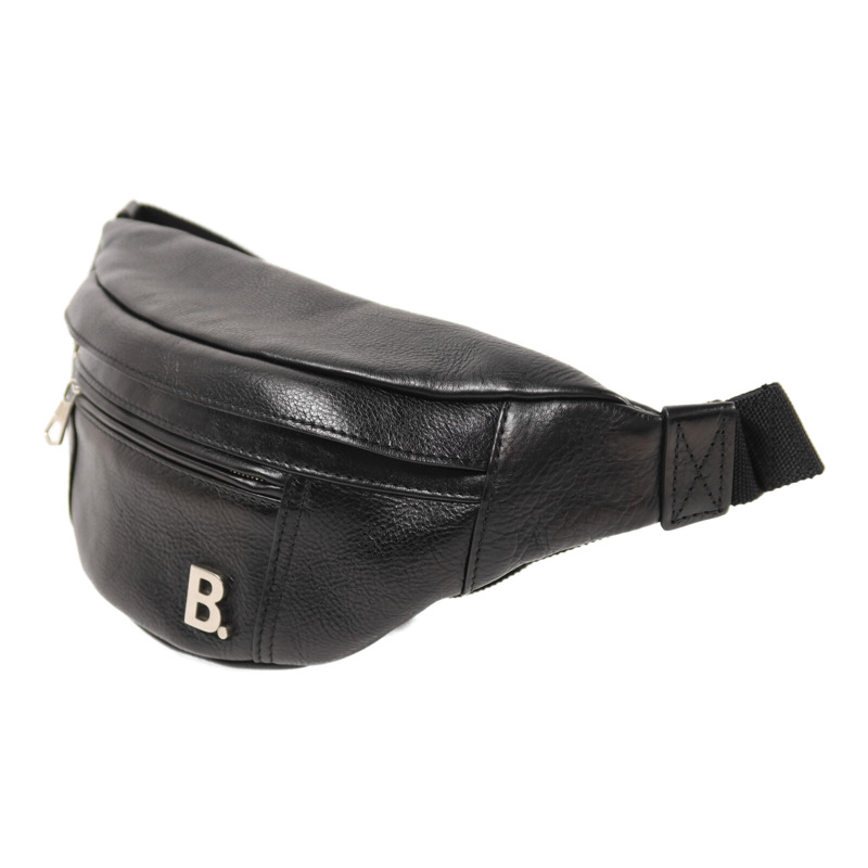 BALENCIAGA 牛皮皮革Waist Bag銀扣腰包-2
