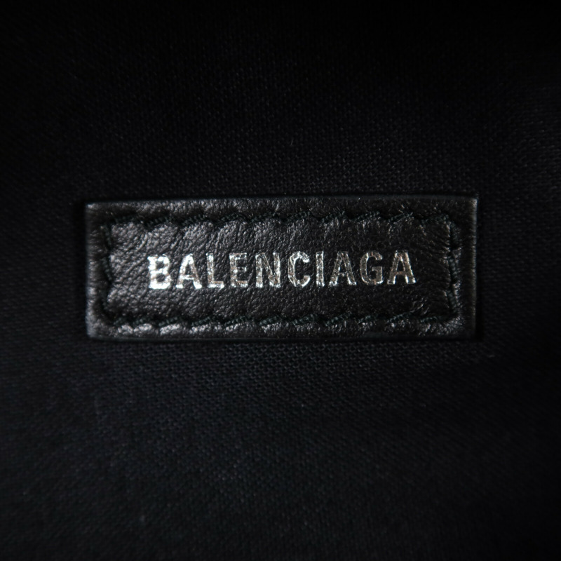 BALENCIAGA 牛皮皮革Waist Bag銀扣腰包-5