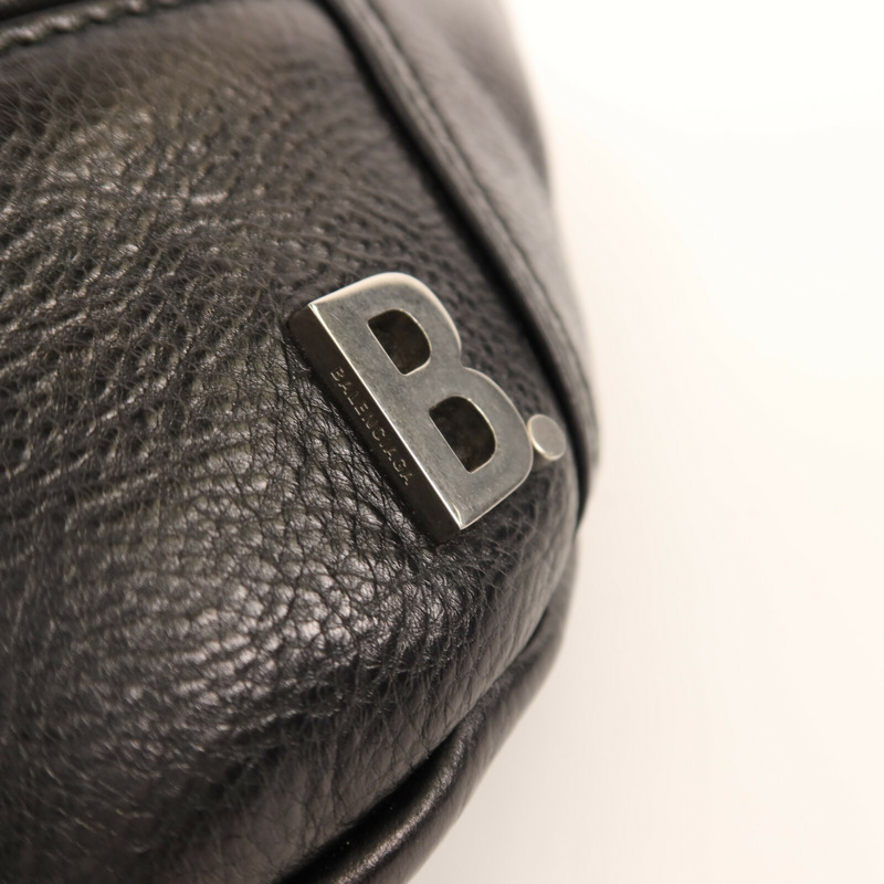 BALENCIAGA 牛皮皮革Waist Bag銀扣腰包-8