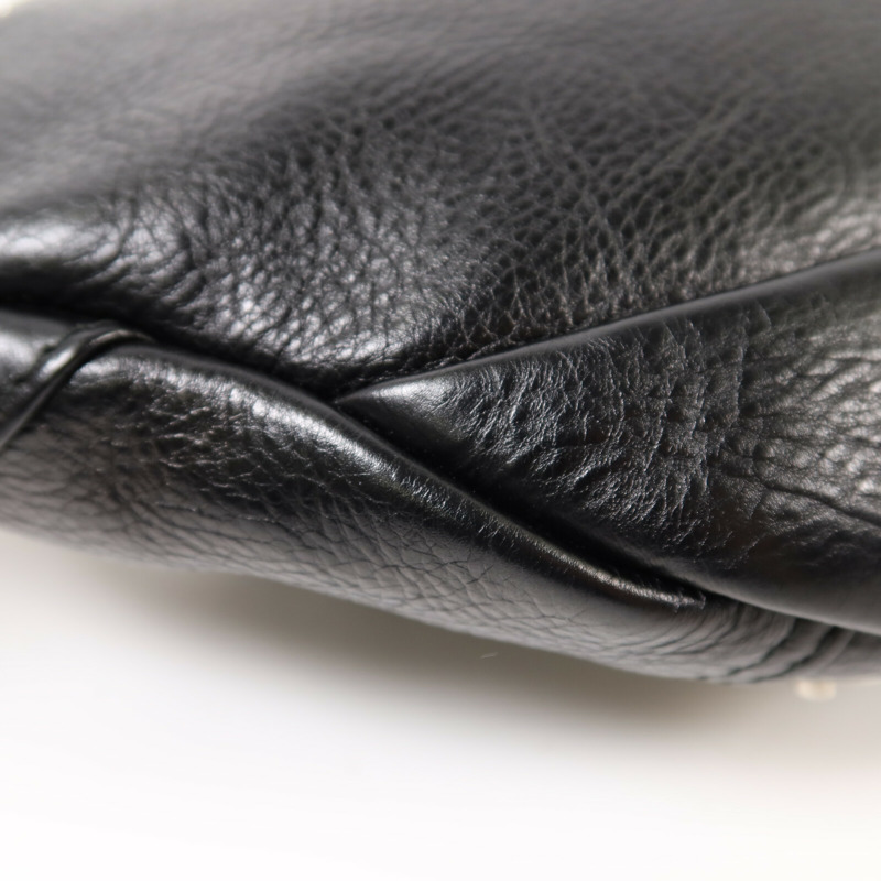 BALENCIAGA 牛皮皮革Waist Bag銀扣腰包-11